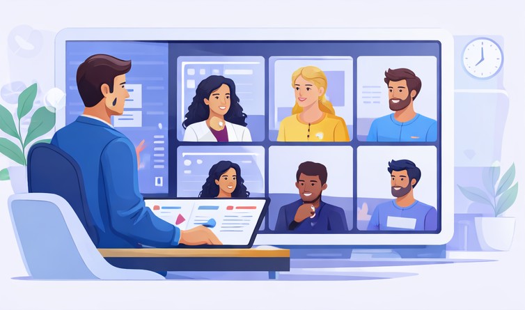 Ilustracja funkcji RetroAppSuite na landingu narzedzie do retrospektywy